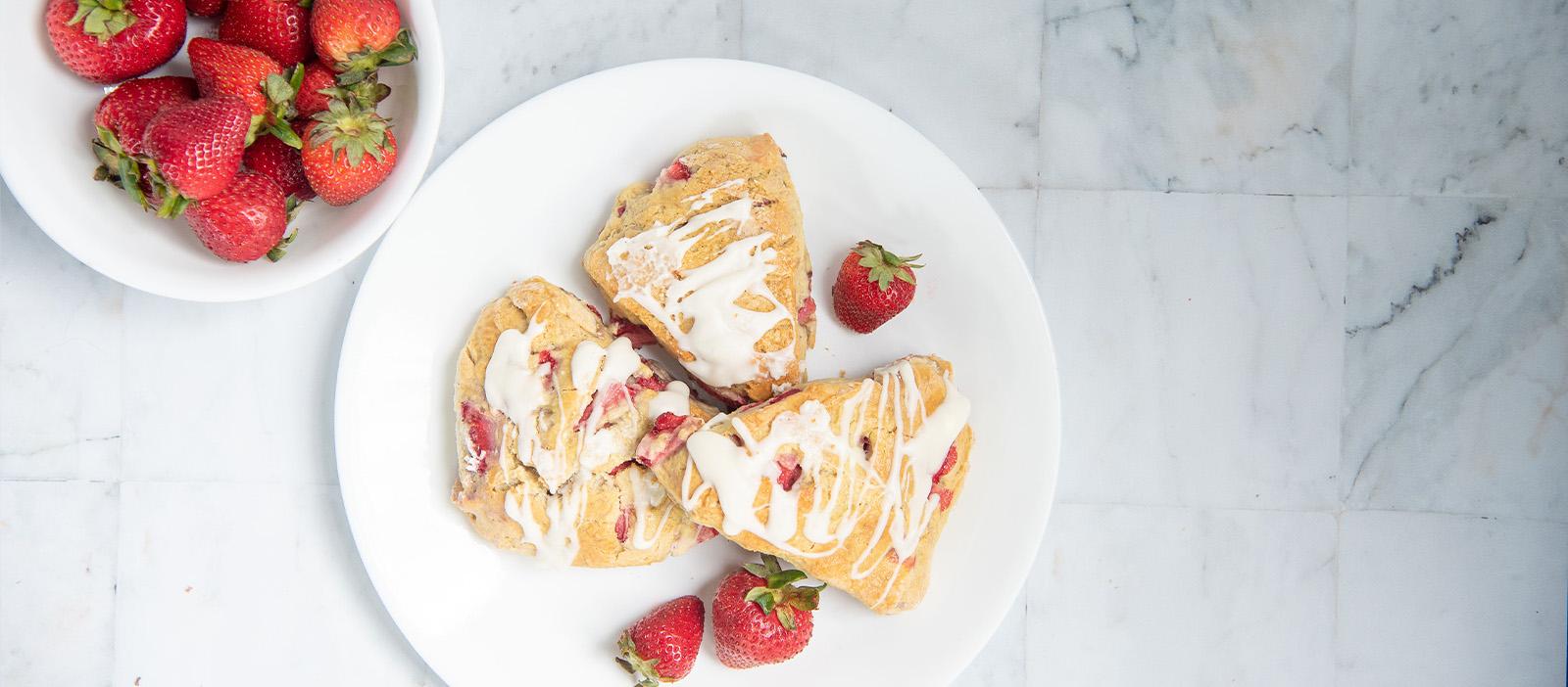 Mom's Fresh Strawberry Scones